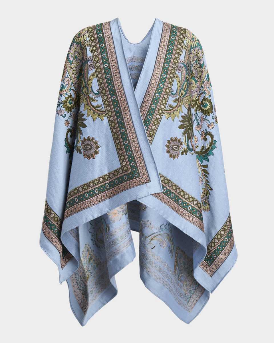 Paisley Jacquard Cape